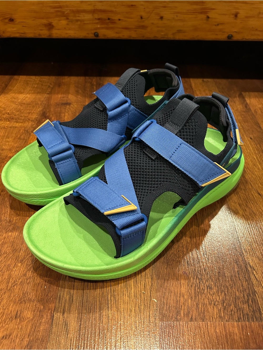 Teva Men Aventrail Sandals Total Eclipse Green Running Sandals Size 10